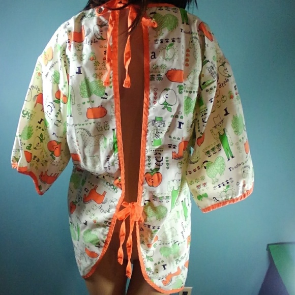 Smock Apron Tree Apron California ,ties and pocket - Picture 4 of 6